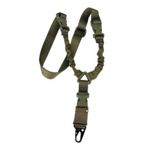 Single Point Tactical Strap Real CS Tactical Harpoon Line Military Fans Outdoor Crossbody Safety Rope – Green