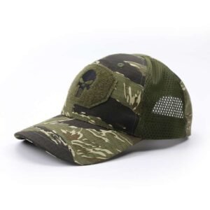 Skull embroidery baseball cap – Tabby color