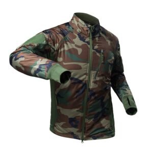 Outdoor waterproof camouflage stormsuit Plush super light warm clothing – Jungle, L