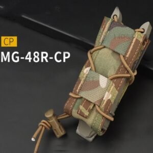 Real CS Tactical 9MM Elastic Functional Outdoor MOLLE Torch Tool Storage Waist Bag – CP