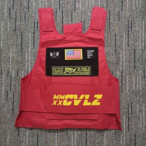 Street rap tactical vest – Red, One Size