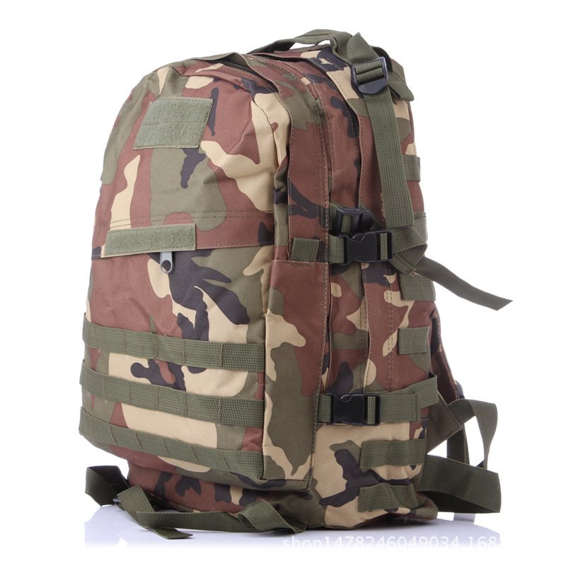 Camouflage camouflage multi function double shoulder bag waterproof Oxford cloth mountaineering bag 3D tactical movement outdoor Bag Backpack - Image 3