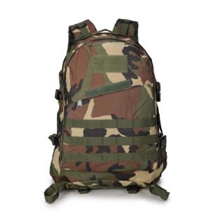 Camouflage camouflage multi function double shoulder bag waterproof Oxford cloth mountaineering bag 3D tactical movement outdoor Bag Backpack – Jungle camouflage