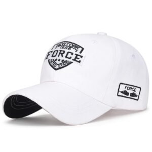 Spring And Summer New Soft Top Cotton Baseball Cap Youth – White