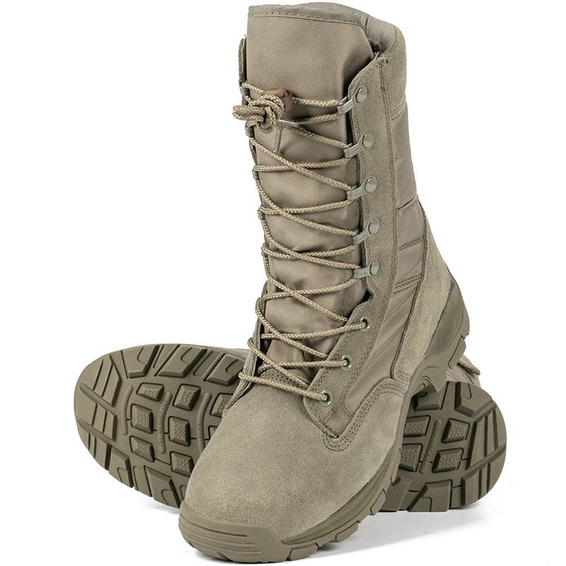 High-top Combat Boots Green Desert Boots Light Combat - Image 2