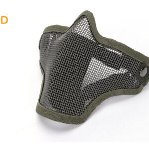 Steel Wire Half Face Tooth Guard Protective Mask – Army Green
