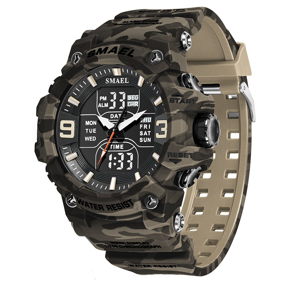 Outdoor Waterproof Electronic Watch Camouflage Sports Luminous Tactics - Image 6