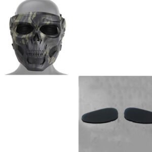 Skull horror helmet mask – BCP Black with lenses