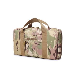 Tactical Gun Bag Storage Bag Tactical Pistol Bag Portable Men’s Sports Field Army Fan Bag Invisible Gun Bag – CP color, 15inches