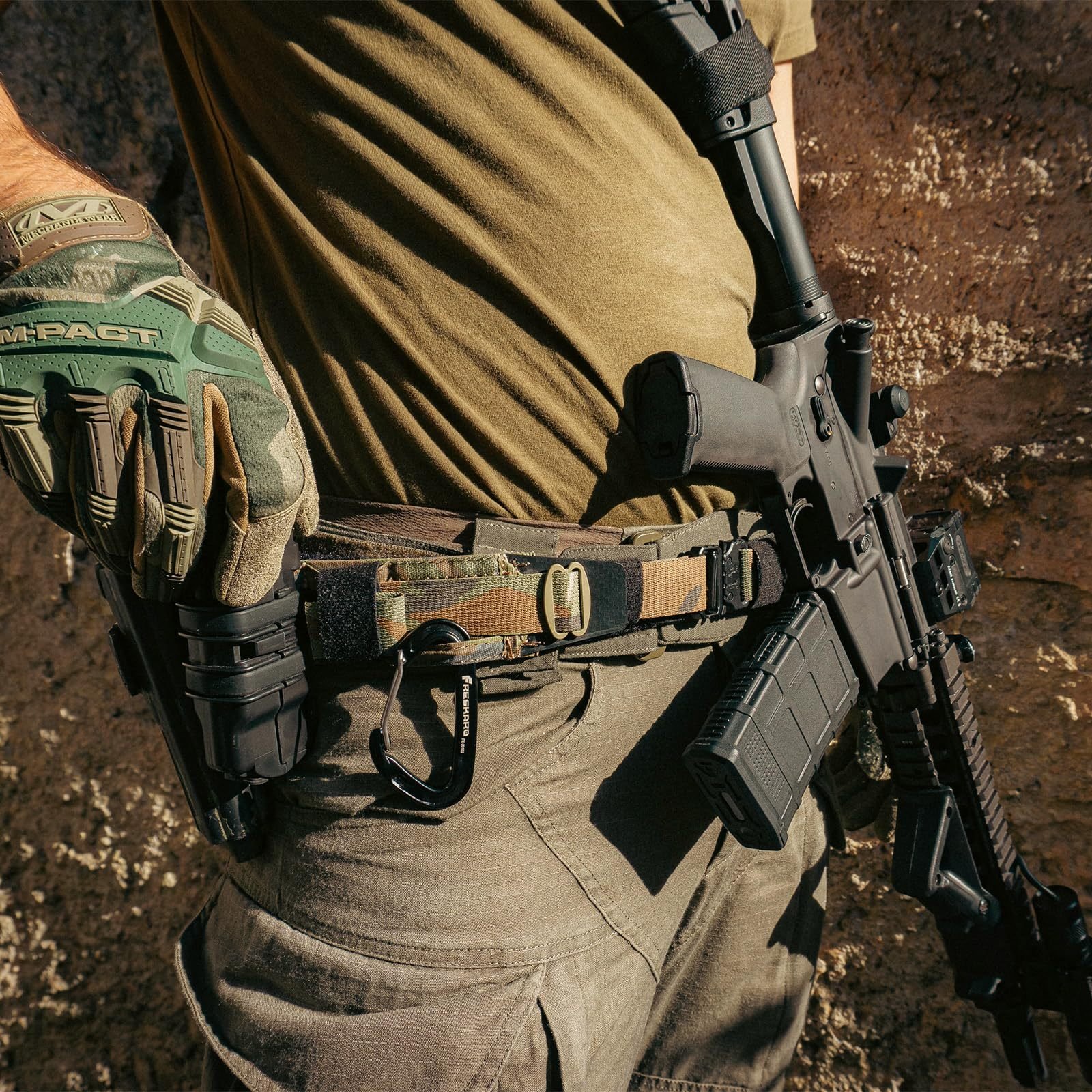 Tactical Belt MOLLE Battle Belt With Quick Release Buckle, Low Profile Laser-Cut Battle Belt For Range - Image 7