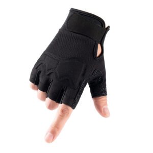 Tactical half finger gloves – Black, L