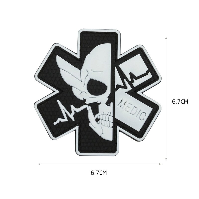 Velcro Rescue Badge PVC Clothing - Image 2
