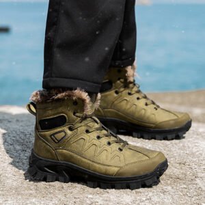 Men’s Plus Size Warm High Top Outdoor Cotton Shoes
