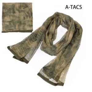 Breathable camouflage outdoor men’s and women’s scarves – Green Ruins, Average Size