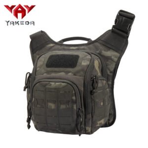 Waistpack Sports Military Fans Tactical Waistpack Camouflage Men’s And Women’s Casual One Shoulder Messenger Bag – Black camouflage