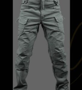 Spring and Autumn IX7 tactical trousers men’s self-cultivation 9 special forces army fan pants outdoor overalls multi-pocket straight training pants – Ix7 gray green, XXL