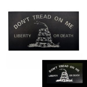 American DTOM Don’t Step On Me Snake Army Tactical Velcro – D00016 2 Black And White