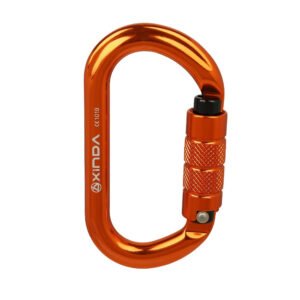 Rock Climbing Carabiner O-shaped Thread Lock – Automatically orange