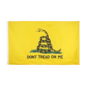 Yellow Snake Gadsden Flag Bunting Banner – 90×150