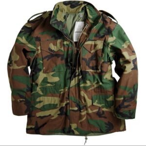 Trench coat camouflage tactical windbreaker jacket – Jungle, M