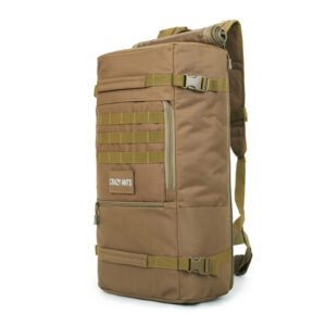 60 liters of outdoor camouflage bag mountaineering bag nylon waterproof double shoulder bag for men and women traveling big backpack tactical Backpack – E2, 60 liters