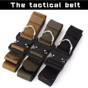 Tactical belt multi-function rappelling special forces outdoor combat training military enthusiasts men’s nylon armed belt