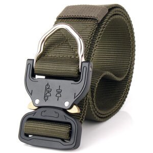 Tactical belt multi-function rappelling special forces outdoor combat training military enthusiasts men’s nylon armed belt – ArmyGreen