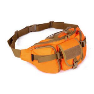 Army fan bag outdoor big waist bag riding bag – Orange