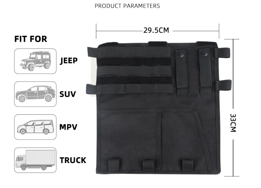Outdoor tactical car sun visor storage bag - Image 4