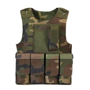 Security Training Vest Field Protective Equipment Is Scratch-resistant And Wear-resistant – Jungle camouflage, One size