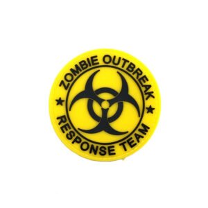 3D PVC Velcro Badge Armlet Patch – Yellow biochemical letters