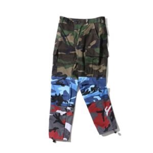 Tri Renk Camo Patchwork Kargo Pantolon Erkekler Baggy Taktik Pantolon Hip Hop Rahat Cep Pantolon Kamuflaj Streetwear Yeni – GBR, XXL