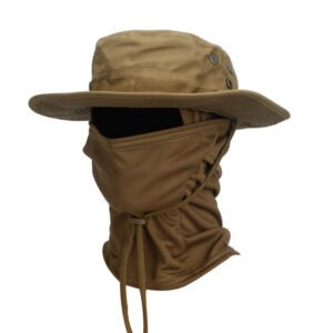 Camouflage Boonie Hat Army Summer Breathable Sun-proof Army Fans Rounded Hat – Sand Color, Round Cap Suit