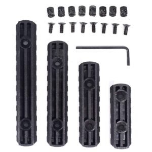 4PCS /SET Hunting Accessories Rail Scope Mount Rifle Airsoft Flashlight Rail Nylon MOE Guide Rail H5 – 1 pack