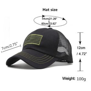 Summer Men’s Outdoor Camouflage Mesh Cap Embroidered Hat