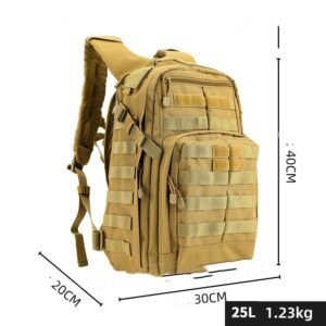 Assault Tactics Backpack Outdoor Army Fan Hiking – Mud color