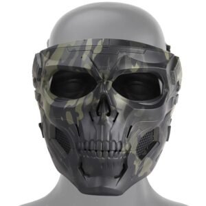 Skull horror helmet mask – BCP Black