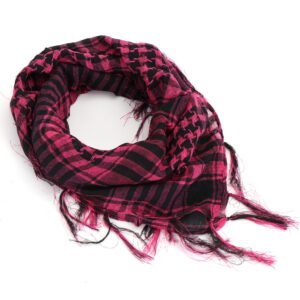 Sports Outdoor Arab Army Fan Tactical Scarf – Rose Red, 80to100cm