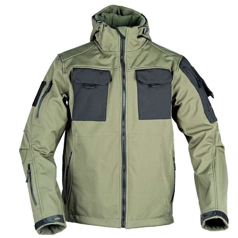 Tactical Soft Shell Jacket Tactical Windbreaker Waterproof Outdoor - Image 7