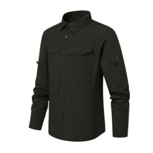 Fashion Outdoor Tactics Quick-drying Shirt Men – Black, XL