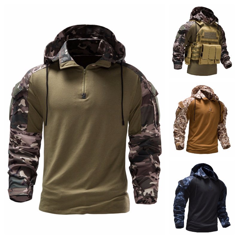 Men's Military Field Outdoor Camouflage Jacket Detachable - Image 3