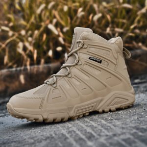 Outdoor High-top Combat Non-slip Wear-resistant Shock Absorption Land Battle Hiking Shoes