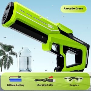 Automatic Water Feeding Pulse Electric Water Gun Toy – Avocado Green