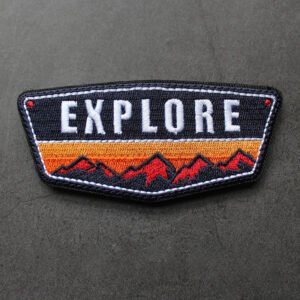 Adventure Embroidery Velcro Cross Country Badge – Style1