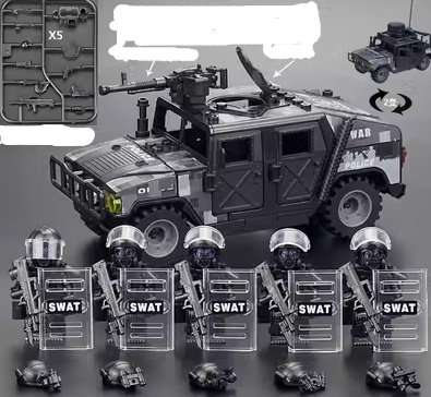 Chinese Building Blocks Military Gas Special Police Special Forces Doll - Image 4