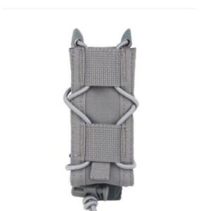 Real CS Tactical 9MM Elastic Functional Outdoor MOLLE Torch Tool Storage Waist Bag – Wolf Grey