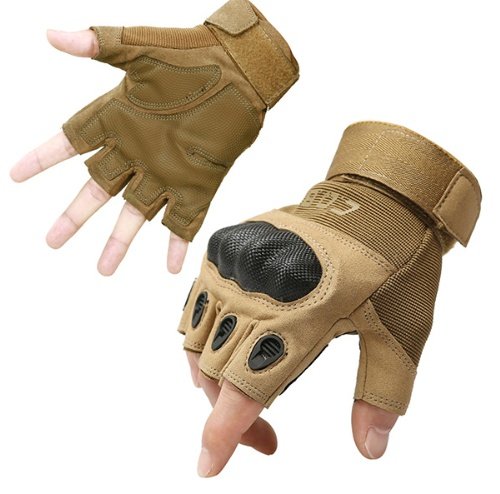 Tactical Gloves Army Military Men Gym Fitness Riding Half Finger Rubber Knuckle Protective Gear Male Tactical Gloves - Image 9