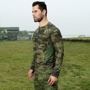 Tactical camouflage T-shirt – Green, M