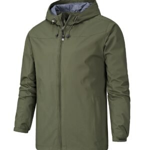 Outdoor Windproof And Waterproof All Season Mountaineering Jacket Jacket For Men – ArmyGreen, 4XL
