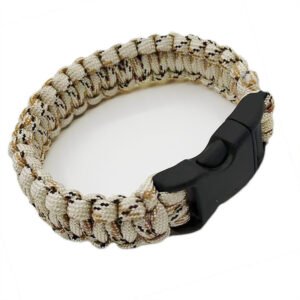 Paracord Outdoor Survival Seven-core Emergency Escape Life-saving Bracelet – Earth Camouflage